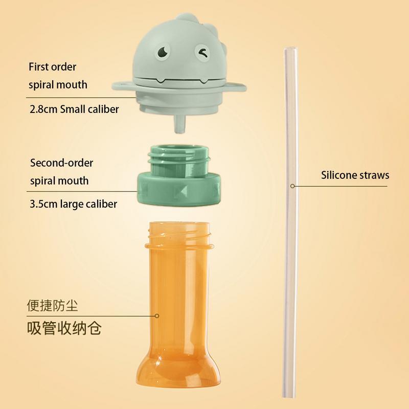 Silicone Bottle Top Spout Spill-Proof Silicone Top Spout Caps Adapter Topper Compact Silicone Sippy Cup Lids Bottles Top Spout
