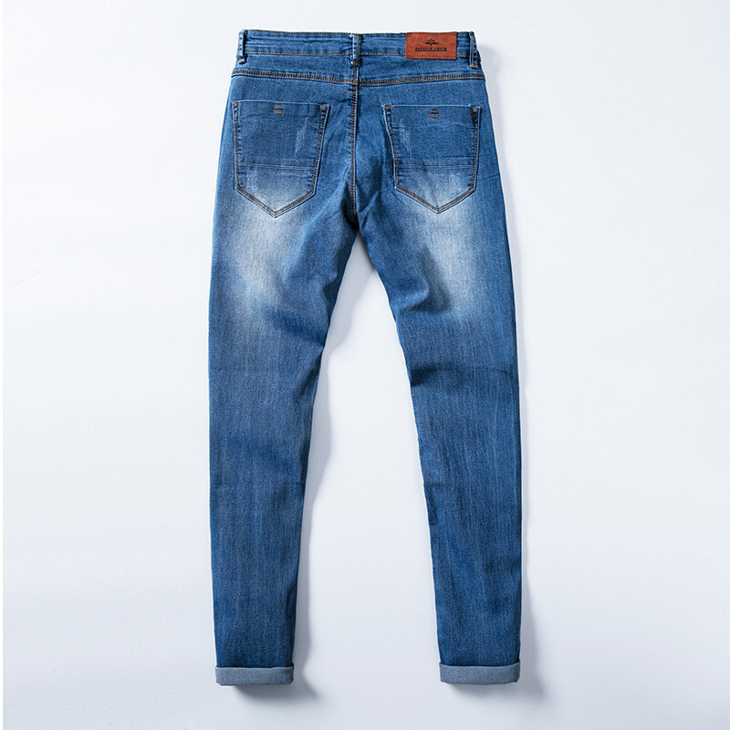 7 Màu Nam Co Giãn Skinny Jeans Thời Trang Mỏng Denim Quần Nam Xám Kaki Trắng Quần Thương Hiệu