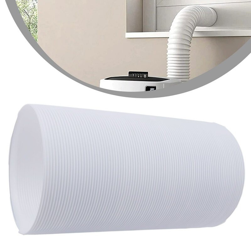13/15cm Flexible Air Conditioner Exhaust Pipe Duct Vent Outlet Telescopic Heat Pipe Air Conditioner Exhaust Duct Air System Vent
