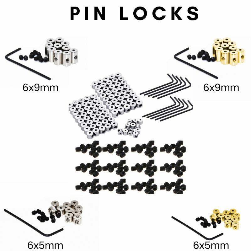 10 pz spilla Pin custodie sicure Pin serrature Pin dorsi fermaglio perno di bloccaggio portiere schienali perno di bloccaggio indietro con strumenti chiave