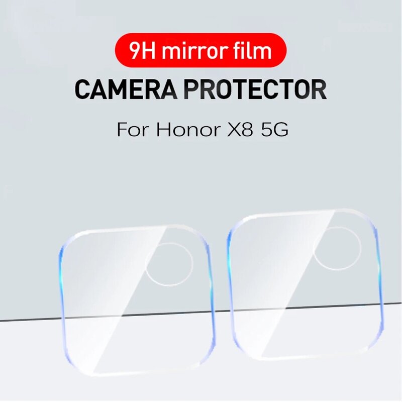 3D 후면 카메라 렌즈 강화 유리, Honor X8 5G Honorx8 Honar Xonor X 8 8X X8 후면 렌즈 보호대 보호 커버 필름, 2 개