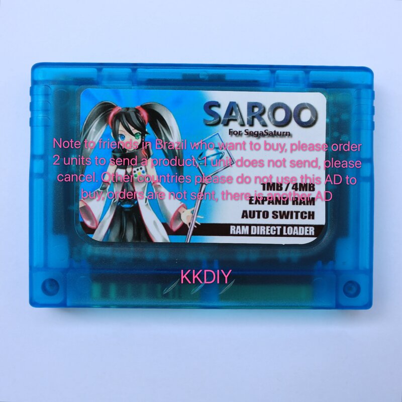 SAROO-consola do sega Saturn, Jogo Retro, versión 1,37 SS, Everdrive, Brasil, nuevo