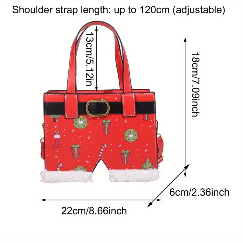 Bolso de mano de Navidad a la moda para mujer, bolso de hombro, bolso de regalo de Navidad de Año Nuevo