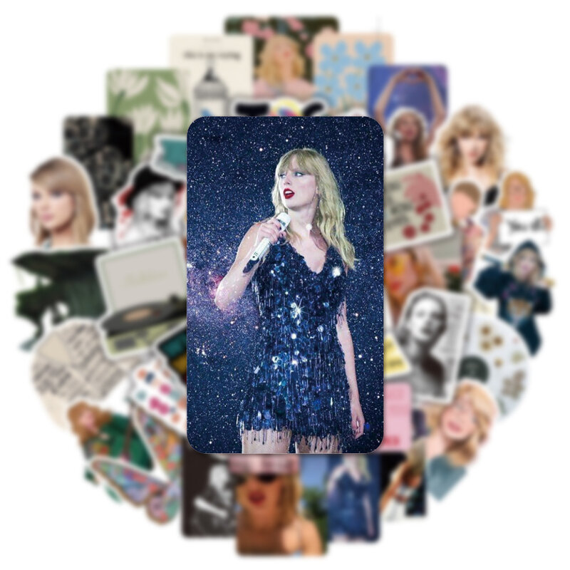 50 neue Album Taylor Doodle Aufkleber Notebook Skateboard wasserdichte dekorative Material Aufkleber, 50 neue Album Taylor Doodle Stick