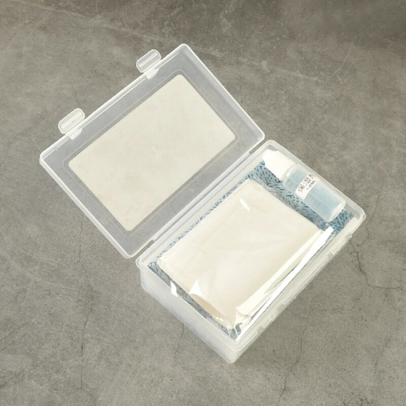 صندوق ترطيب ملصقات ذاتية الصنع ، نموذج تلوين ، صندوق يعمل ، صينية مبللة مع دليل مياه ، نموذج ورقي للحرف اليدوية ، أدوات هواية