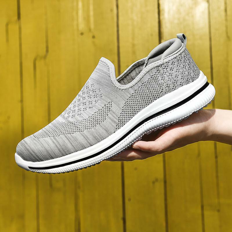 Men's Breathable Mesh Shoes Autumn New Sports Shoes Men's Fashionable Shoes Men's Black Casual Shoes Running Shoes