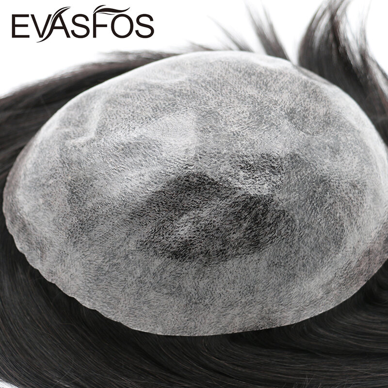 TURPRIS-男性用のカーリーヘアピース,密度0.1のトーピー,男性用の耐久性のある人間の髪の毛のかつら,システムユニット,130% mm
