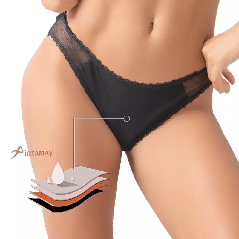 New Panties for Women Lace Four-layer Absorbent Protection Menstruation Washable Women's Panties Leakage Physiological Pants