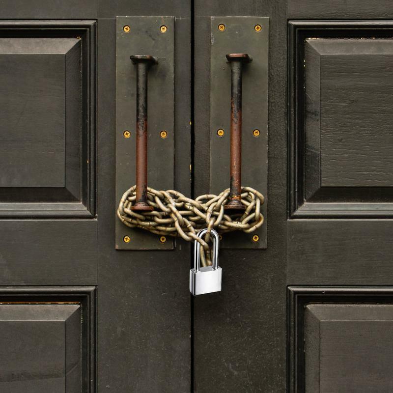 Cadeado anti-ferrugem para cerca do portão, Cadeado com chaves, Armário de ginásio, Seguro, Exterior, Portão