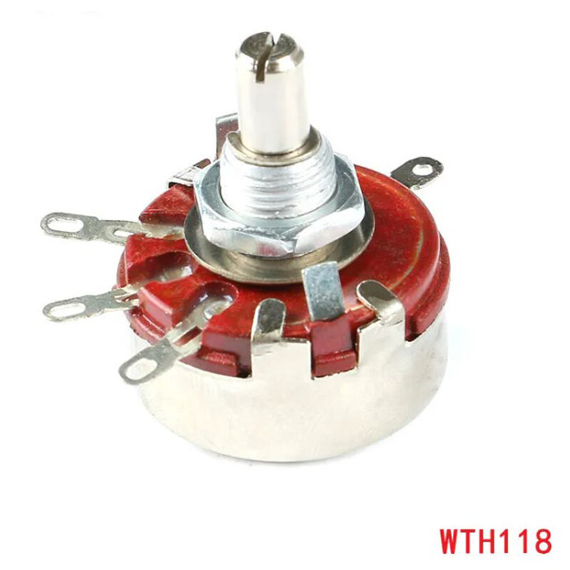 WTH118 WTH118-1A 2W 1A Round Rotary Shaft Potentiometer Resistor Resistance 1K 4.7K 10K 47K 100K 220k 330K 470K 1M ohm