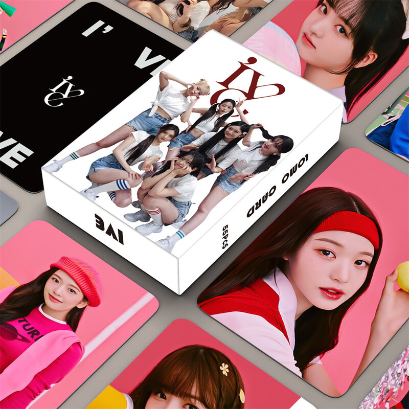 ألبوم مجموعة البطاقات البريدية Wonyoung Gaeul Yujin ، ألبومات kpopp IVE potcard ، بطاقة Lomo ، هدية المعجبين ، 55 ~