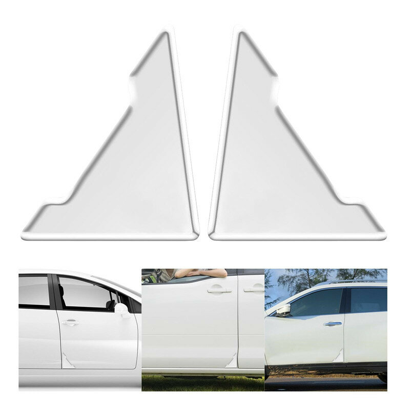 2/4/8pcs Car Door Corner Anti-collision Covers Transparent Silicone Protector Anti-Scratch Crash Protection Auto Care Sticker