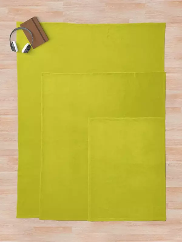 Solide Chartreuse Decke Plaid auf dem Sofa Manga Flanell dünne Decken