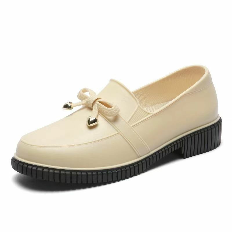 New Women's Summer Shallow Rain Shoes Soft Sole Non Slip Waterproof Low Heel Waterproof Work Shoes Free Shipping Water Shoes
