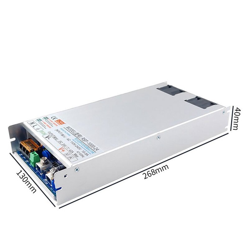 SZMW High Power Switching Power Supply Modelo, RSP-1000-24, AC 110-240V, Multi-Function Power Overvoltage Protector