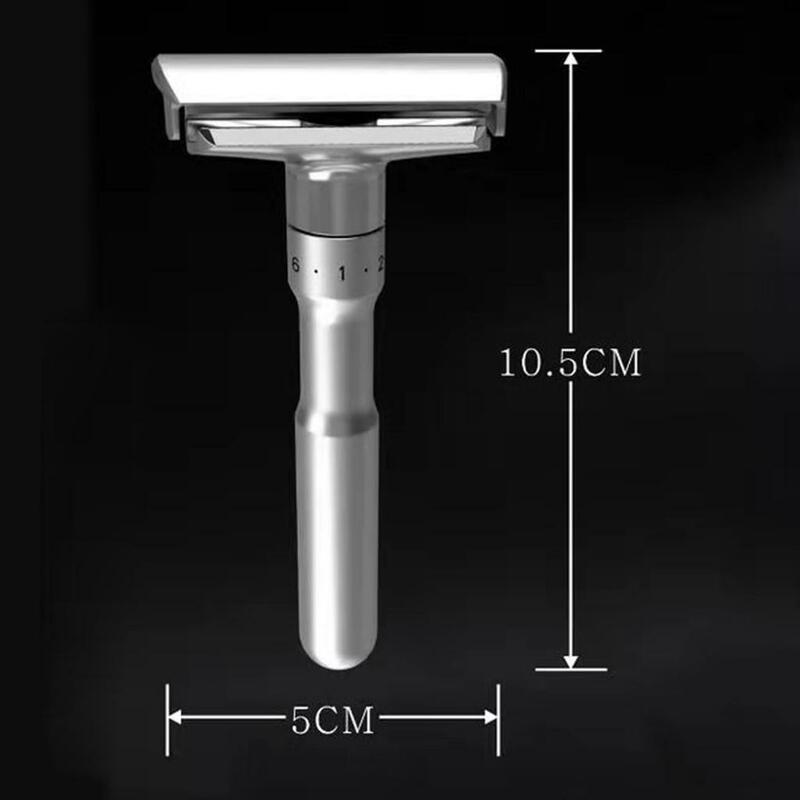 Men's Double Edge Classic Manual Shaver Zinc Alloy Head Metal for Shaving Hair Removal 5