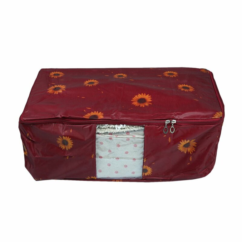 Bolsa de clasificación en movimiento para viaje, bolsa de almacenamiento de edredón, tela Oxford, ropa de cama de girasol, colcha, bolsa de almacenamiento