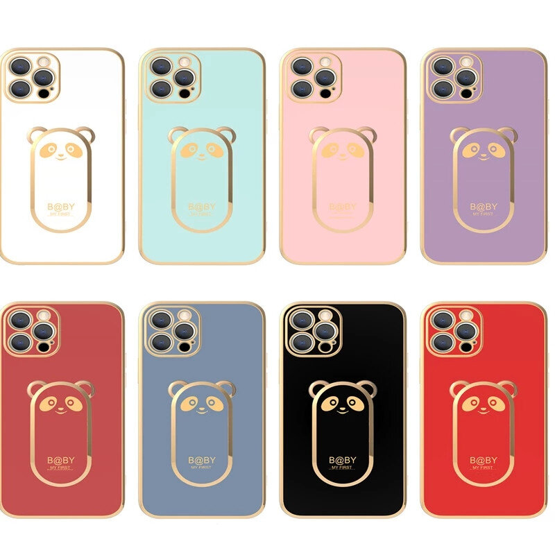Square Bear Fold Stand Phone Case For Xiaomi Redmi Note 12 11 10 12S 11S 10S 9S 7 8 9 Pro MAX 9 9A 9C 10C 12C 13C 9T 11i Cover