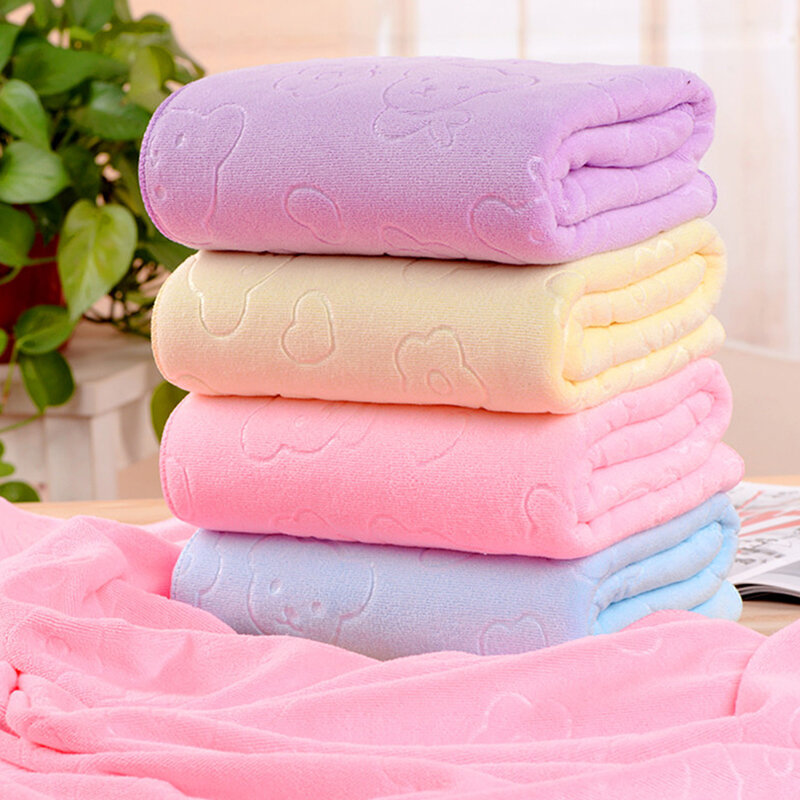 ผ้าเช็ดเหงื่อทำความสะอาดรถในครัวเรือนเนื้อหนาดูดซับผ้าเช็ดตัวได้เร็วขนาดใหญ่ผ้าเช็ดตัวนิ่มหรูหรา