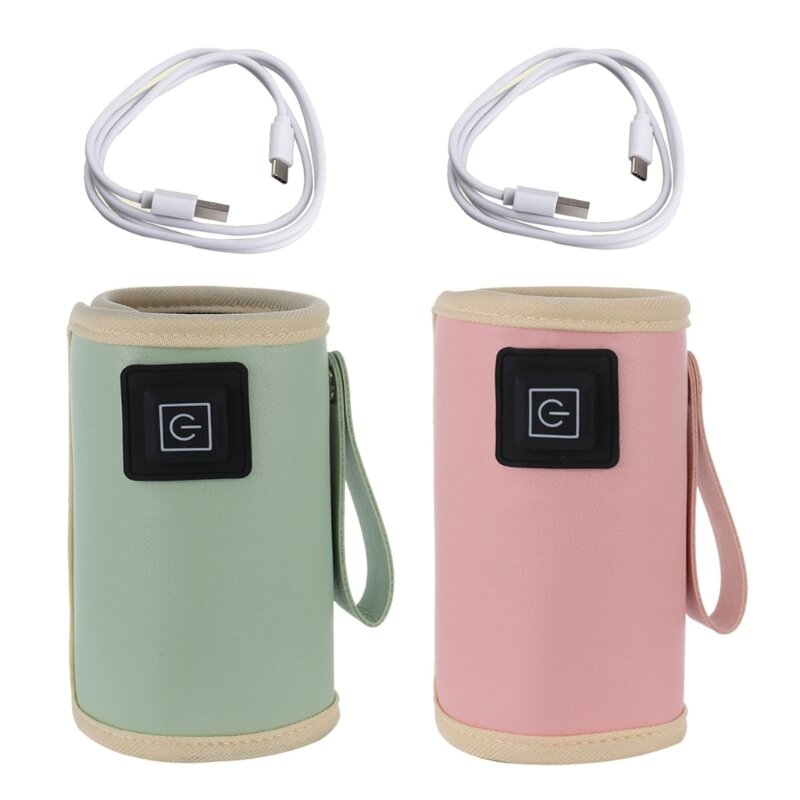 Calentador biberones con bolsa calentadora agua y leche USB para mantenerse libre preparado para alimentar