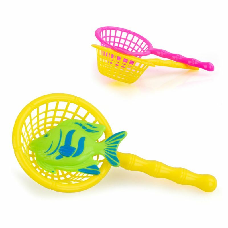 Red de mango de pesca para peces de plástico, juguete familiar, juegos de interior, regalo para niños