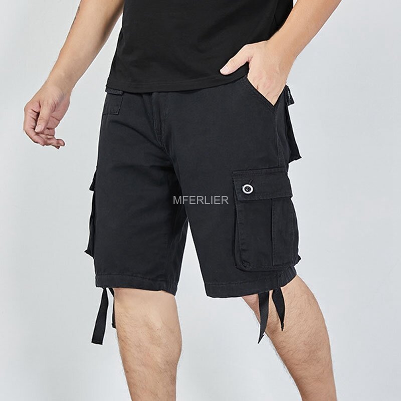 Pantalones cortos de verano para hombre, de algodón, talla grande, 8XL, 7XL, 6XL
