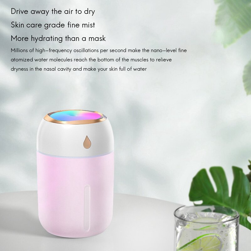 330ML Mini Portable Air Humidifier Aroma Essential Oil Diffuser USB Mist Maker Aromatherapy Humidifiers For Home