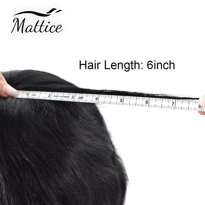 Парик для мужчин из натуральных волос, 0,12 мм, для мужчин