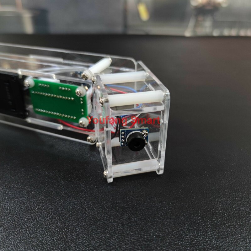 Pistola de termómetro acrílico para la frente, termómetro OLED para Arduino, Kit de bricolaje, NANO Robot programable, juguetes de vapor