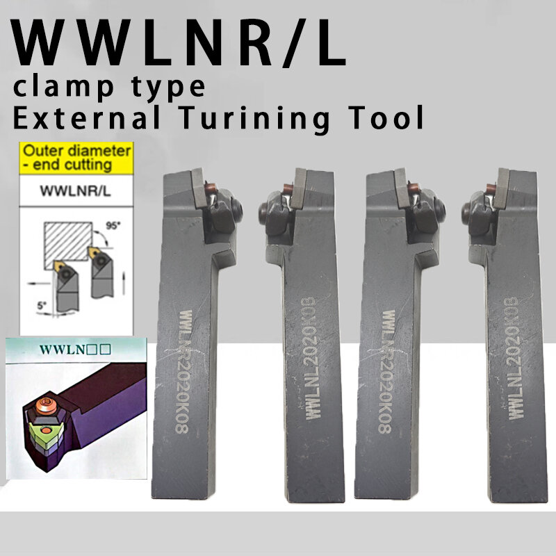 WWLNR1616 WWLNR2020 WWLNR2525 WWLNR3232 External Turning Tool WWLNR WWLNL Lathe Bar Turning Holder CNC Cutting Tool Cutter Bar