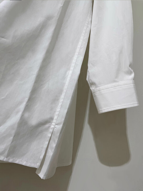 Herren Rücken hemden Luxus Design Yohji Yamamotos Hemden übergroße Yohji für Mann und Frau Y3 Chemise Homme Original weißes Hemd
