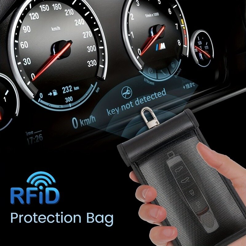 1/4 Pcs Faraday Bags Waterproof Fireproof RFID Signal Shielding Bag for Laptops Tablets Mobile Phones and Car Keys