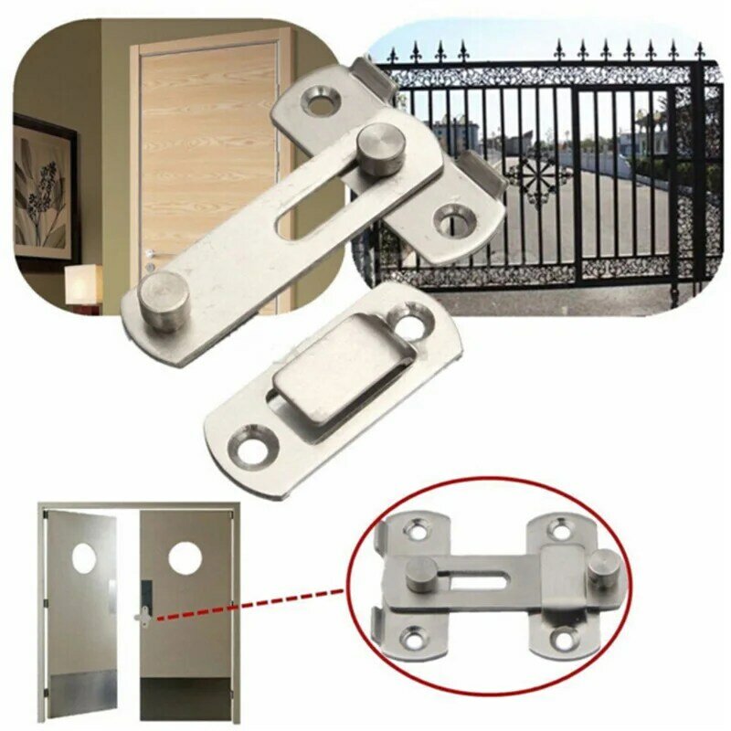 Serrure de porte marketde sécurité en acier inoxydable, outil sécurisé, accessoires de porte, fenêtre de grange, portable, maison, bureau