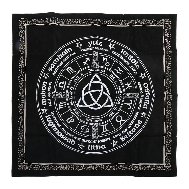 19x19In Board Games Card Magicians Daily Pad Tarot Tablecloth Rune Divination Altar Tarot Patch Table Cover Table Cloth