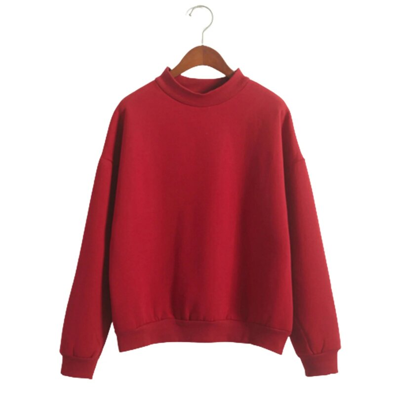 Solid Color Sweatshirt Good Quality Material Suitable For New Years Gift