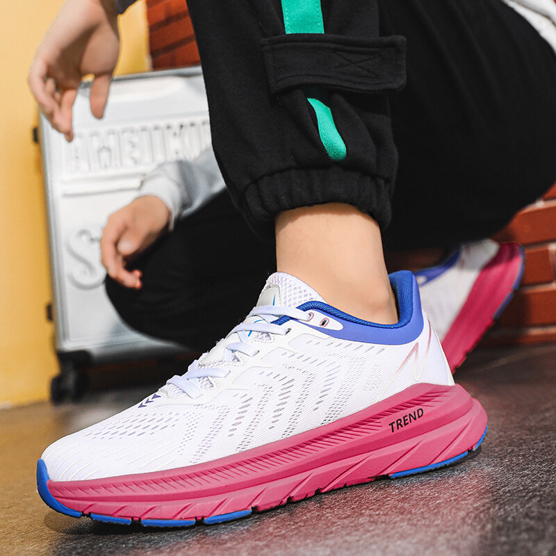 Men Running Shoes Sport Athletic Sneakers Couple Walking Gym Shoes Brand Cushion Training Tennis Walking Sneakers Zapatos Mujer