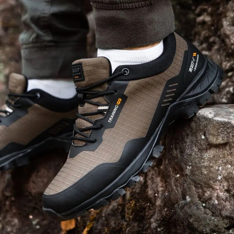 Baasploa uomo Sneakers antiscivolo scarpe da trekking resistenti all'usura uomo Outdoor 2023 Sneaker impermeabile scarpe da passeggio maschili leggere