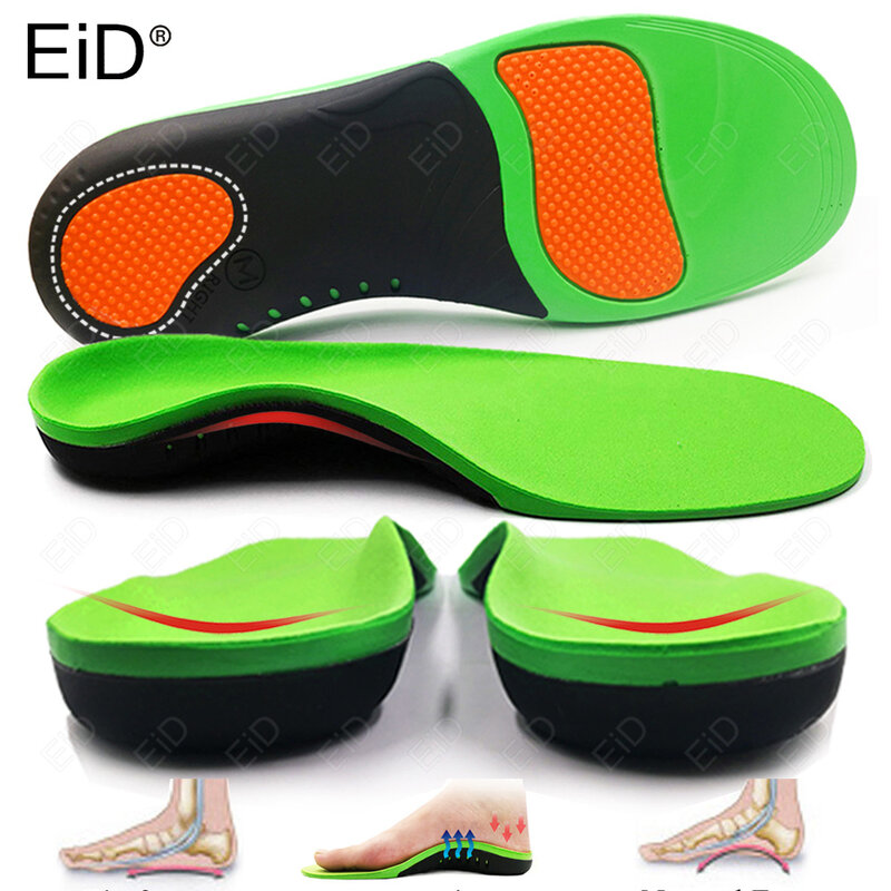EiD-plantilla ortopédica para la salud del pie, Almohadilla para la suela del zapato, con soporte para el arco X/O, acolchada