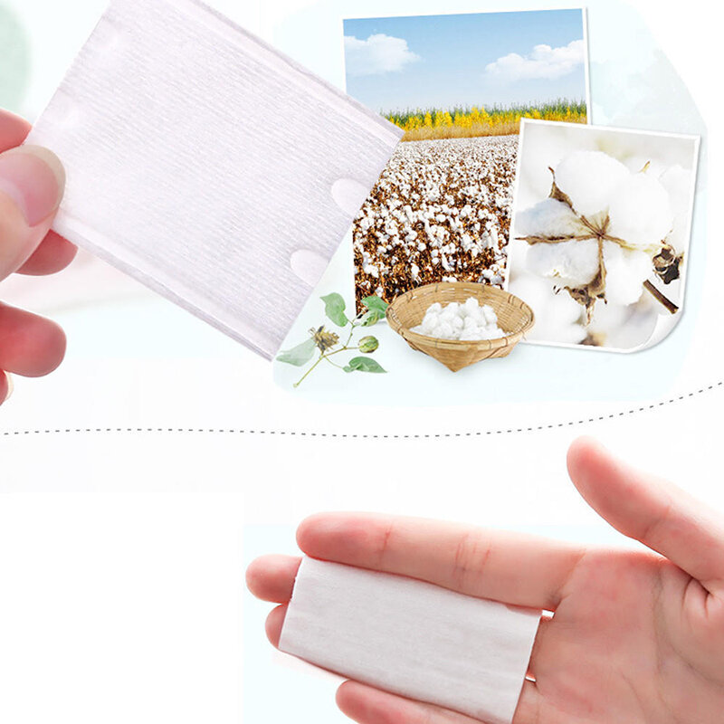 Pieces Of Makeup Remover Cotton Portable And Individually Packaged Cotton Disposable Cleansing Cloth Facial Beauty Tools