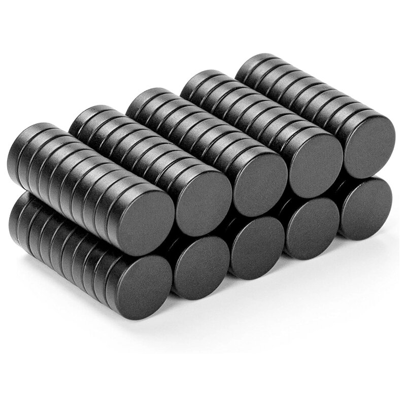 100 szt. Bardzo silny magnes 16x4mm okrągły czarny magnes lodówka ferrytowy magnetyczny magnes wyszukiwania stałego 8mm 10mm 12mm 15mm 16mm