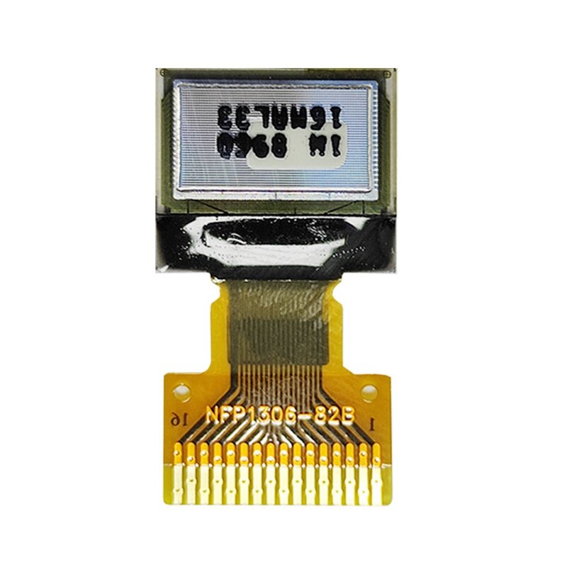 Tampilan layar OLED 0.42 inci modul LCD yang dapat digunakan modul peraga LCD OLED 16pin papan layar OLED chip kontrol 72*40