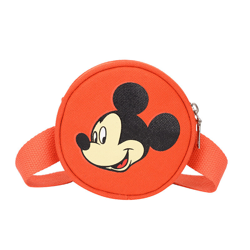 2022 neues Design Mickey One Shoulder Messenger Taschen Kinder Mode Hüft tasche Trend All-Match niedlichen Accessoires kleine solide runde Tasche