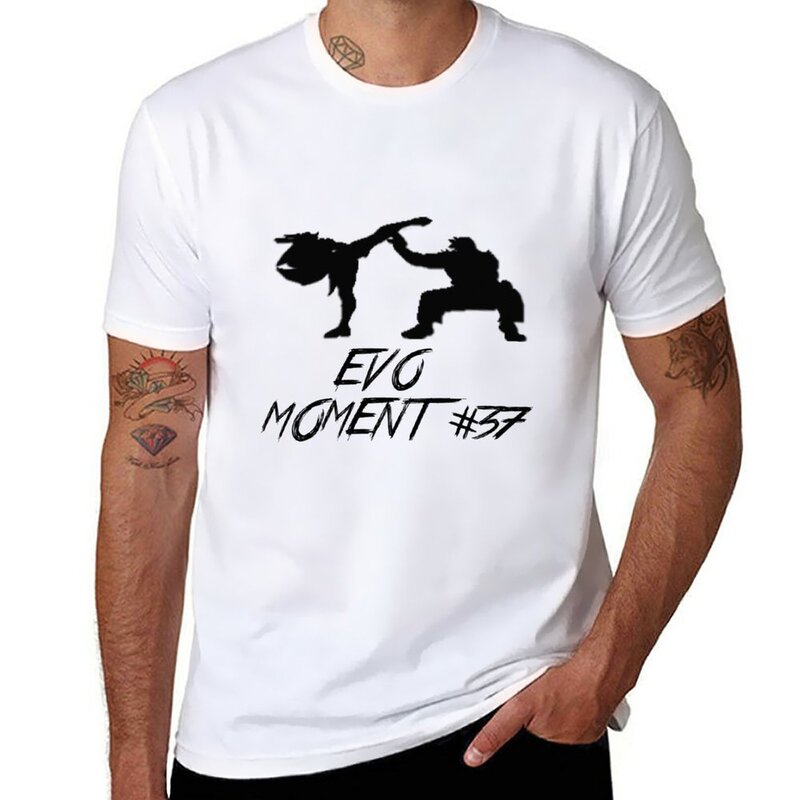 T-shirt gráfica Evo Moment, Camisas de treino masculinas, Blusa de desporto, Novo, #37