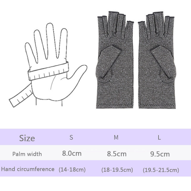 1 Pairs rękawice zapalenie stawów rękawiczki do ekranu dotykowego Anti artretyzm terapia rękawice kompresyjne i ból ból stawów ulgę zimą ciepłe