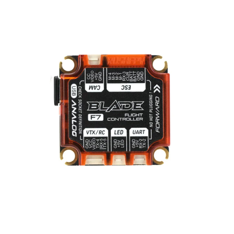 RUSH FPV BLADE V2 Stack F722 Digital Analog Flight Controller 128K BLHELI32 Extreme 50A 4in1 ESC for RC FPV Drones Aircraft