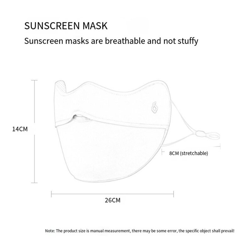 New women's face Gini double chin contouring stereo mask summer outdoor travel sun protection UV ice silk fabric light and breathable eye protection ear-hanging mask