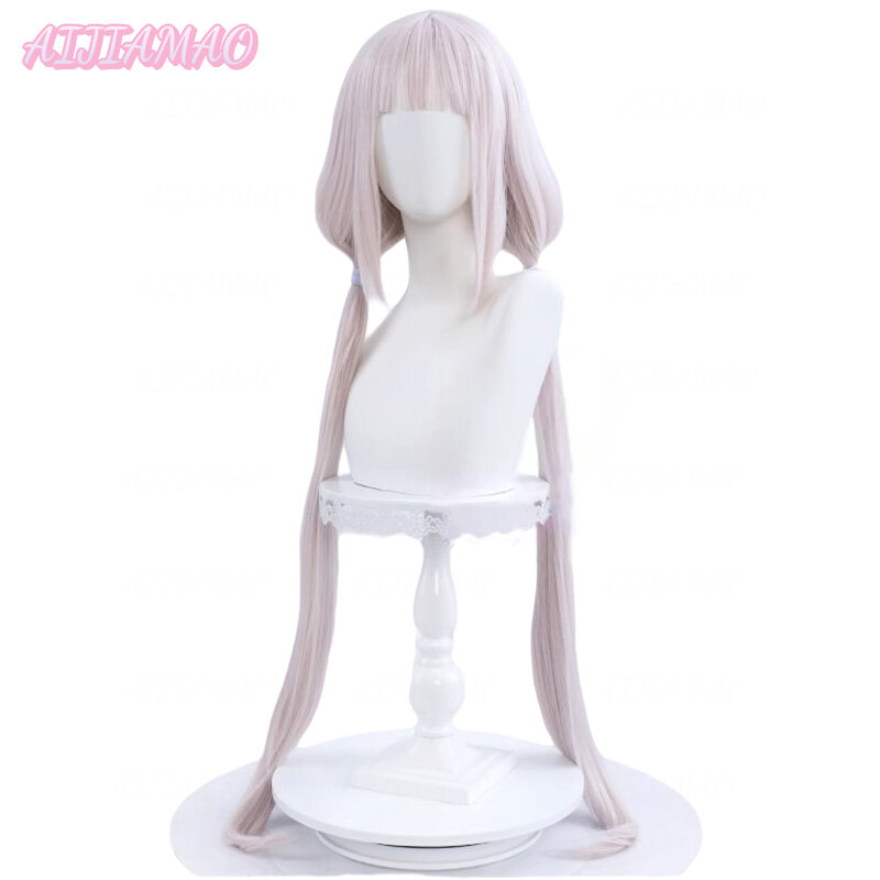 Anime NEKOPARA Vanilla Chocola parrucca Cosplay 100cm lunga vaniglia rosa chiaro Chocola parrucca sintetica resistente al calore marrone scuro