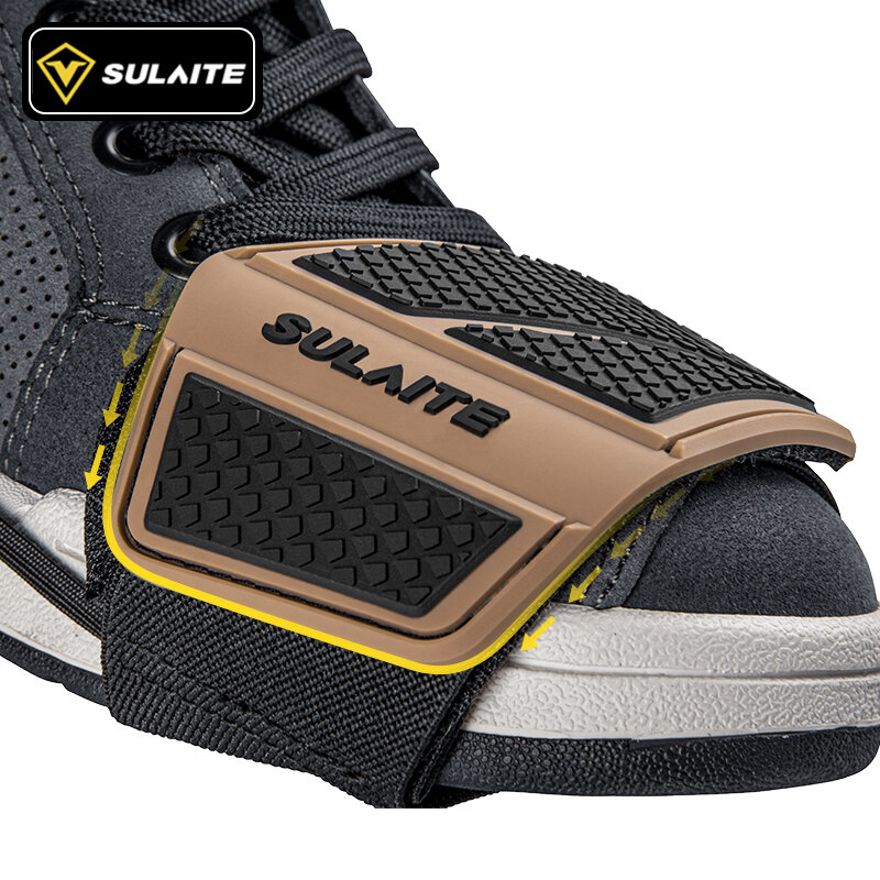 SULAITE-Motocicleta Shift Pad Gear Shoe Cover, Durável Leve Boot Protector, Ajustável para Equitação, Moto Acessórios