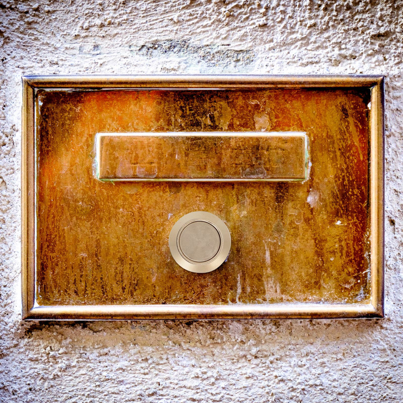 2 Pcs Door Bell Short Hair Doorbell Doorbell Button Parts Nickel-plated Copper for Apartment
