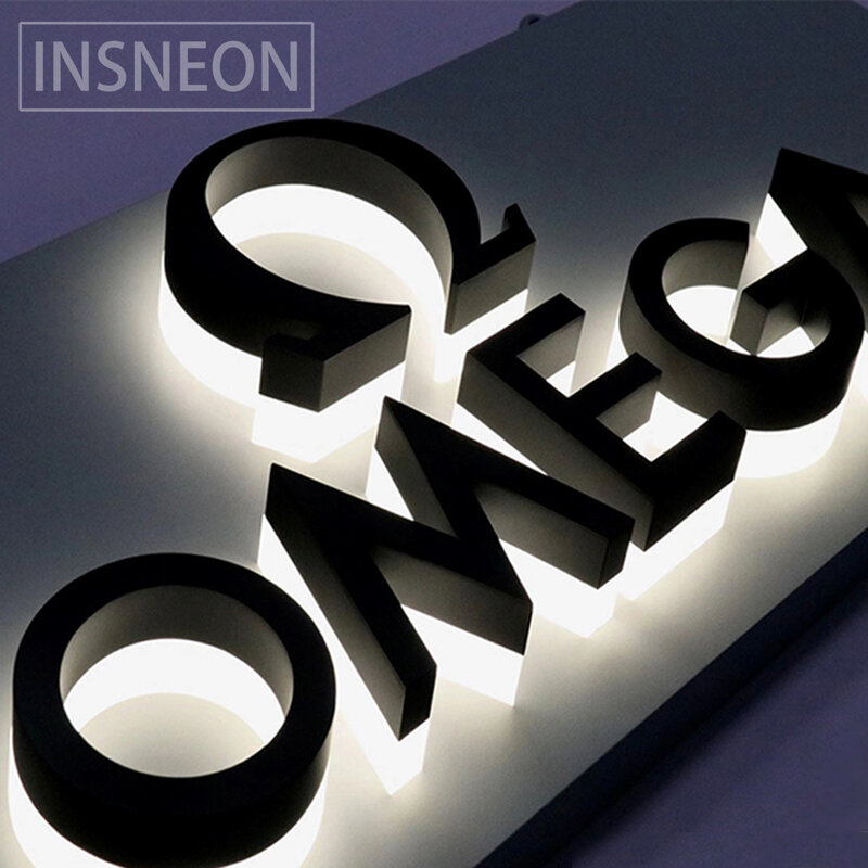 Custom Led Lettering Wall Decor Illuminated Sign Advertising Board Store Office Outdoor Acrylic Backlit Light Signs